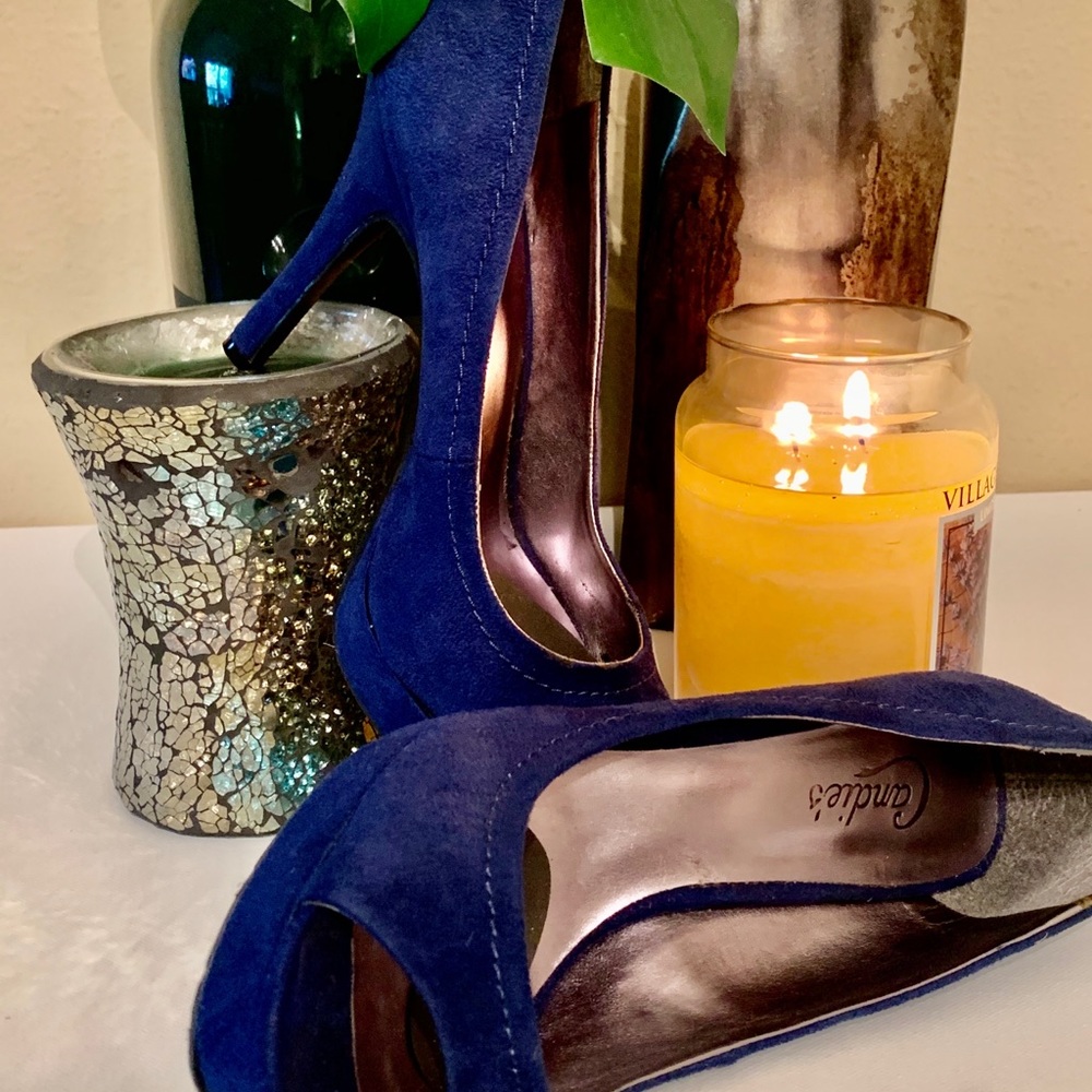Blue Suede shoes ( heels) that is.